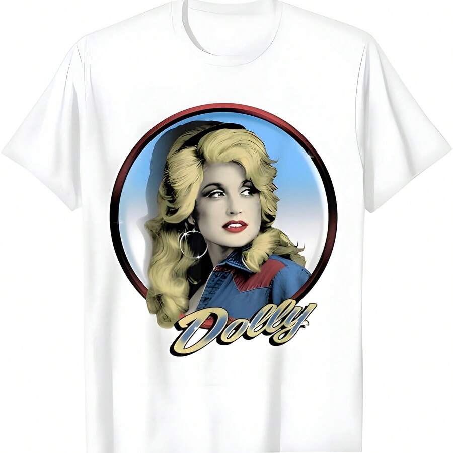 Camiseta Dolly Parton Diseño Clásico Estilo Country para Fans - Blanco - Ver 1