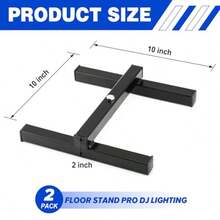 Tandefio - Soporte de soporte de montaje de luz LED para soporte de piso para DJ profesional - como en la imagen - Ver 4