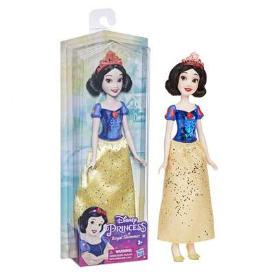  Búp bê Công chúa Bạch Tuyết Hoàng gia Shimmer của Hasbro Disney, búp bê thời trang kèm váy và phụ kiện, đồ chơi dành cho trẻ em từ 3 tuổi trở lên.