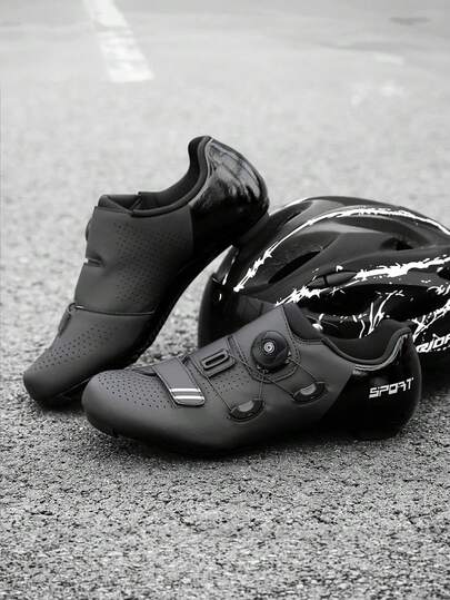 Giày đạp xe SPD Unisex tương thích với xe đạp đường trường trong nhà Peloton dành cho nam và nữ, có thể gắn thêm kẹp giày hình tam giác để sử dụng với bàn đạp ngoài trời, chống trượt và chống mài mòn, nhẹ và thoải mái.