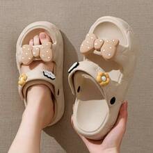 New EVA Platform Platform Women's Flip-Flops, White, Bohemian Style, Round Toe, Simple Design, Lightweight And Fashionable Flat Sandals, Suitable For Outings, Parties, Vacations, And Comfortable Beach Shoes For Teenage Girls. - 卡其色 - 查看 7