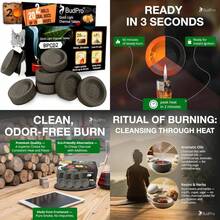 Quick Light Charcoal Tablets 33mm 40 Tablets 4 Rolls Fast Lighting Charcoal Discs For Incense Resin Frankincense And Bakhoor - 20 - View 1