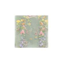1pc Embroidered Butterfly Sheer Spring Floral Table Runner, Seasonal Spring/Summer Kitchen Dining Room Decor, Suitable For Wedding, Shower, Birthday Party - Green - View 9