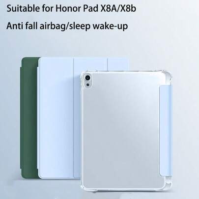 Compatible With Honor Pad X8A/X8B Tablet Protective Case, Shock-Absorbing Airbag, Smart Sleep/Wake, Stylus Slot, Matte Anti-Fingerprint Back Cover, Tri-Fold Tablet Protective Case, Full-Body Drop Protection, Compatible With Honor Pad X9A Tablet Case, Tab M11 Case, Compatible With Huawei MatePad 11.5 S Tablet Case, MatePad Case, Compatible With Huawei Matepad SE 11", Pad2 11"/ Pad SE 11 Inch Tablet Protective Case, For Tab///Matepad/Honor
