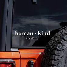 Human Nature Dual-Sided Stickers, Car Stickers, Suitable For Laptops, Water Bottles, Mobile Phones, Cars, Trucks, SUVs, Motorcycles, Vehicles, Windows, Walls, Cups, Bumpers, Car Accessories - A - View 2