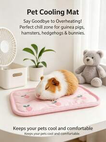 1件装宠物垫 兔子床垫，兔子降温垫，小型宠物仓鼠散热降温垫，四季通用小型宠物（如仓鼠、兔子、豚鼠）睡床 - 彩色 - 查看 8