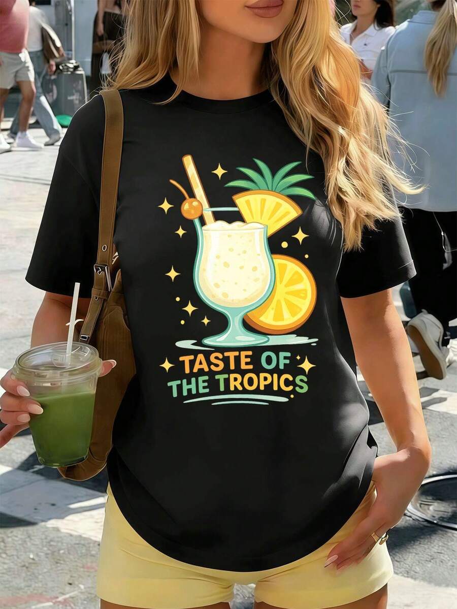 Women T-Shirts - Black - View 1