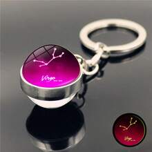 12 signos del zodíaco Bola de cristal luminosa Llavero, adecuado para regalos de vacaciones, regalos divertidos y lindos, regalos de cumpleaños, regalos de Pascua, regalos de Halloween, regalos de Navidad, regalos de fiesta, Squishy, Juguetes Squishy, Juguetes de estrés Squishy, Dumpling Squish, Juguetes para adultos mujeres - Multicolor - Ver 18