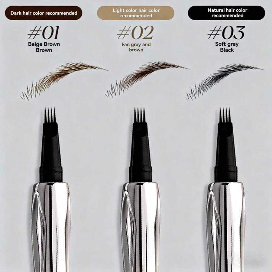1pc Eyebrow Pencil, Easy To Apply And Clean, Suitable For Daily Makeup Use - A - View 1