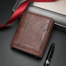 CARRKEN New Style Men's Vintage Wallet, Fashionable Tri-Fold Multi-Function Card & Cash Holder, Youth Versatile Multi-Card Slots Wallet, Great Gift For Men Formal/Business Formal Valentine's Day Ideas - Various - View 10