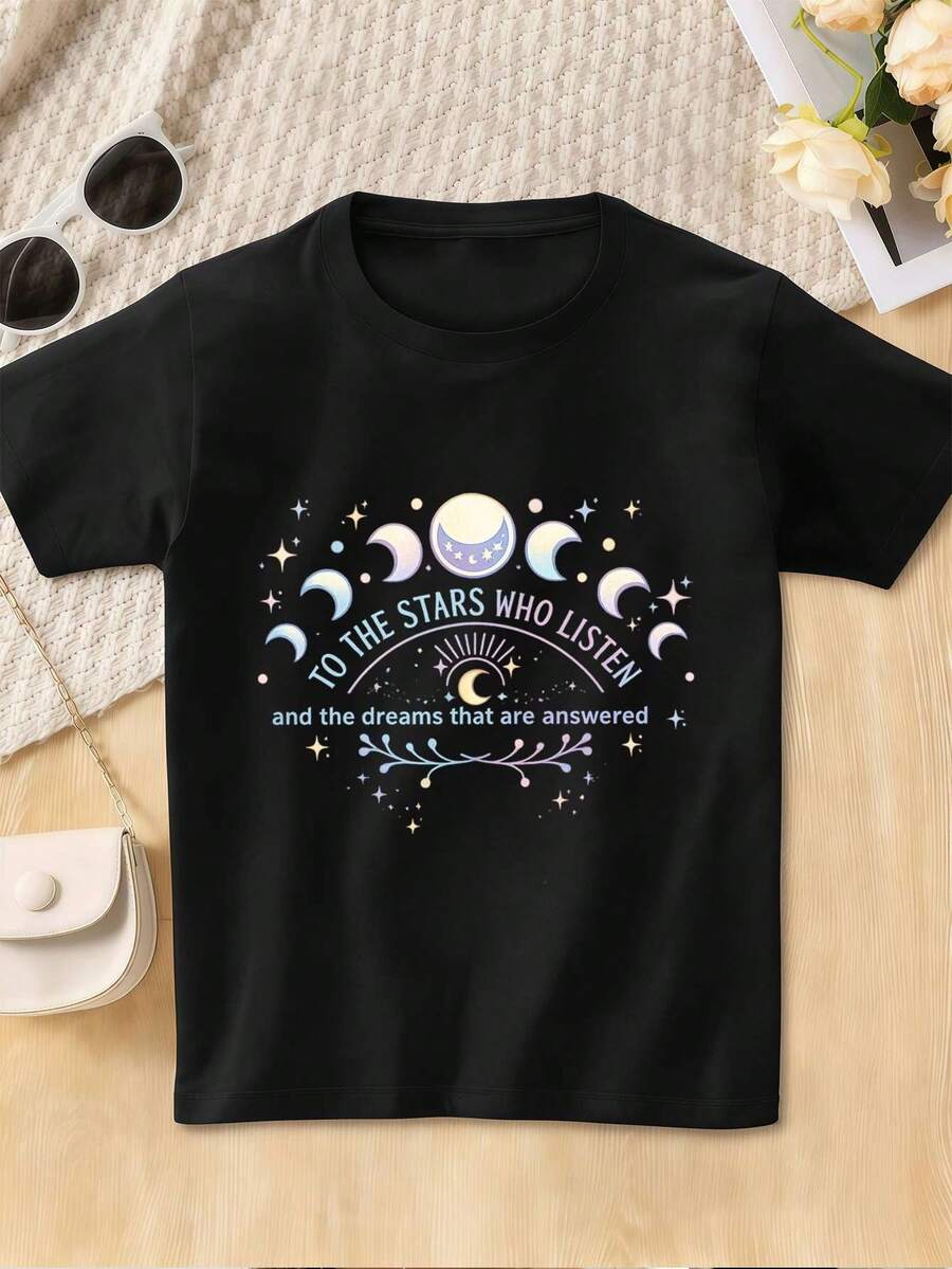 Dam-T-shirts - Svart - Visa 1