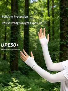 3 Pairs Women's Sun Protection Sleeves, Ice Silk Sleeves, UV Protection, Sports Sun Protection Sleeves, Driving Fishing Sports Loose FitRandom,Festival,Party - Multicolor - View 5