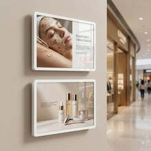 3.5" X 5" Small Wall-Mounted Sign Holder, Horizontal/Vertical Floating Display Frame Suitable For Restaurant Menus, Price Tags, Retail Store Labels, Durable PVC Slide-In Sign Holder - Wall Mounted Sign Holder - View 6