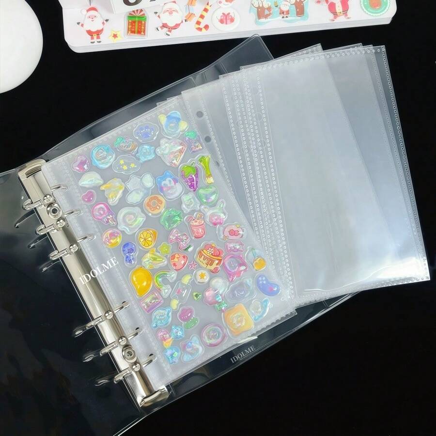 50/40/30pcs A7/A6/M5 Planner Inserts, Refill Papers, Loose Leaf Binder Replacement Pages, Spare Pages, Removable Sticker Sheets, Transparent Release Paper, Sticker Backing Papers, Photo Album Refills - Supplementary Page - View 1