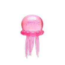 1pc Glitter Transparent Jellyfish Squishy Toy, Slow Rebound Stretchable, For Office & Study Stress Relief - Multicolor - View 5
