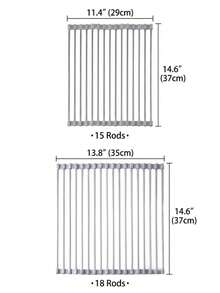 Rejilla plegable y ahorradora de espacio para secar platos sobre el fregadero, de acero inoxidable resistente al calor, de estilo minimalista moderno en color gris rectangular antideslizante, adecuada para preparación en la cocina, artículos esenciales para apartamentos, limpieza de primavera, herramientas del hogar - Multicolor - Ver 11