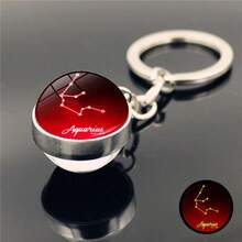 12 signos del zodíaco Bola de cristal luminosa Llavero, adecuado para regalos de vacaciones, regalos divertidos y lindos, regalos de cumpleaños, regalos de Pascua, regalos de Halloween, regalos de Navidad, regalos de fiesta, Squishy, Juguetes Squishy, Juguetes de estrés Squishy, Dumpling Squish, Juguetes para adultos mujeres - Multicolor - Ver 8