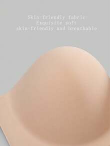 1pc Reusable Adhesive Invisible Bra Sticker, Soft & Comfortable, Suitable For Wedding Photography - Multicolor - View 3