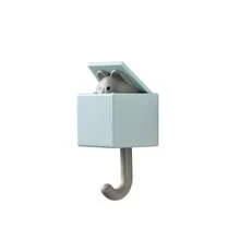 Ganchos decorativos para guardería de bebé, ganchos de almacenamiento con diseño de gato de dibujos animados lindos, ganchos creativos fuertes sin rastro, ganchos telescópicos estilo INS para dormitorio - Multicolor - Ver 15