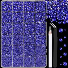1 Box Black Rhinestones For Crafts, Multi-Colors Available 25000PCS Jelly Rhinestones Flatback Bling Gems With Tweezer Pick Pen For Nail Art, Shoes, Tumblers, Clothes Decoration Jewelry Making Faux Gemstones 24 Girds Nail Charms - Multicolor - View 19