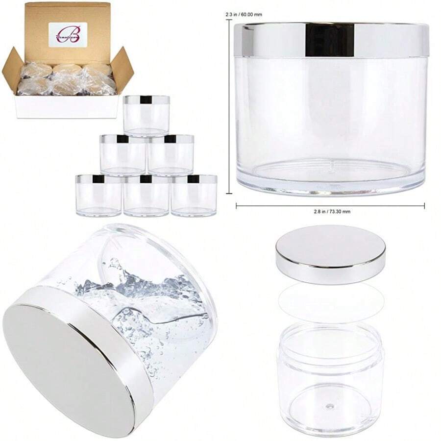 Refillable Jars - Silver - View 1