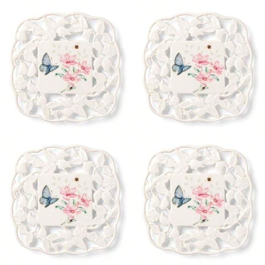 Lenox Butterfly Meadow Trivet 0.85 Libras Multi - Multicolor - Ver 1