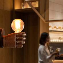 Vintage Left Hand Right Hand Fist Resin Wall Lamp, Creative Decor For Dining Room, Bar, Corridor - 多款 - 查看 7