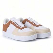 Unisex Men's And Women's Casual Sneakers, Comfortable Running/School Shoes, Lace-Up, Flat Sole, Athletic, Training - 雙色 - 查看 2