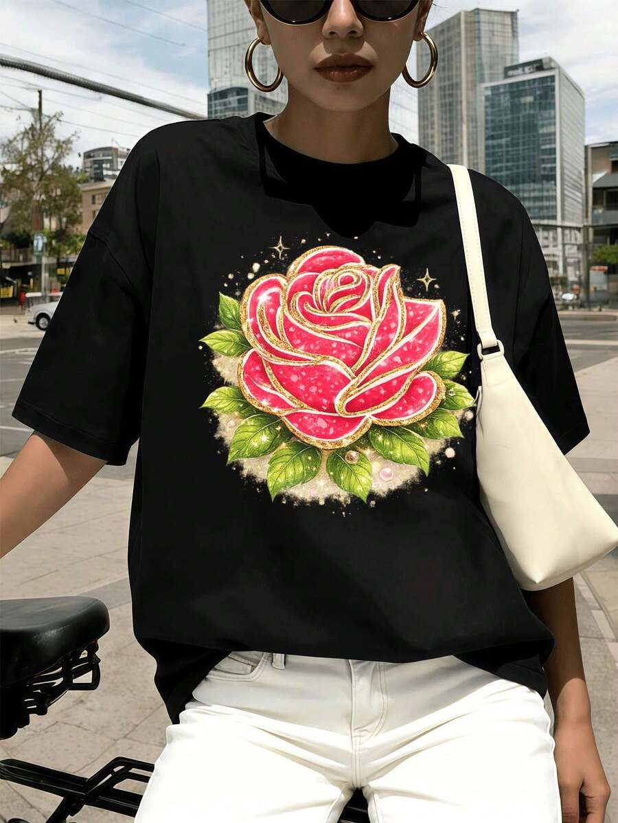 Women T-Shirts - Black - View 1