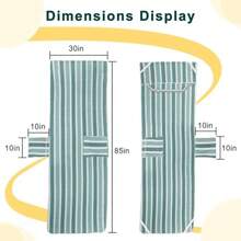 Funda de toalla para silla de salón pieza ultra afelpada y absorbente de microforro polar para piscina playa al aire última intervensión jardín patio secado más rápido - Verde - Ver 8