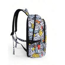 Shark Mouth Fashion Backpack For Boys Girls, Camo Big Capacity Bookbag Travel Laptop Daypack - Đỏ - Xem 6