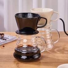 1 buah Cangkir Saringan Kopi Keramik, Desain Berbentuk Kipas, Saringan Kopi yang Dapat Digunakan Kembali, Set Kopi Tetes Manual, Corong Saringan, Saringan Bubuk Kopi, Cocok untuk Rumah, Restoran, Kedai Kopi, Hadiah Ideal untuk Pecinta Kopi di Hari Ayah dan Hari Ibu - MultiWarna - View 1
