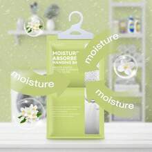 CLEVAST Moisture Absorbers Packets 10 Pack, Dehumidifier Bags For Closet, Scented Hanging Humidity Absorber In Wardrobes, Bedrooms, Bathrooms (Jasmine) - ColorA - View 5