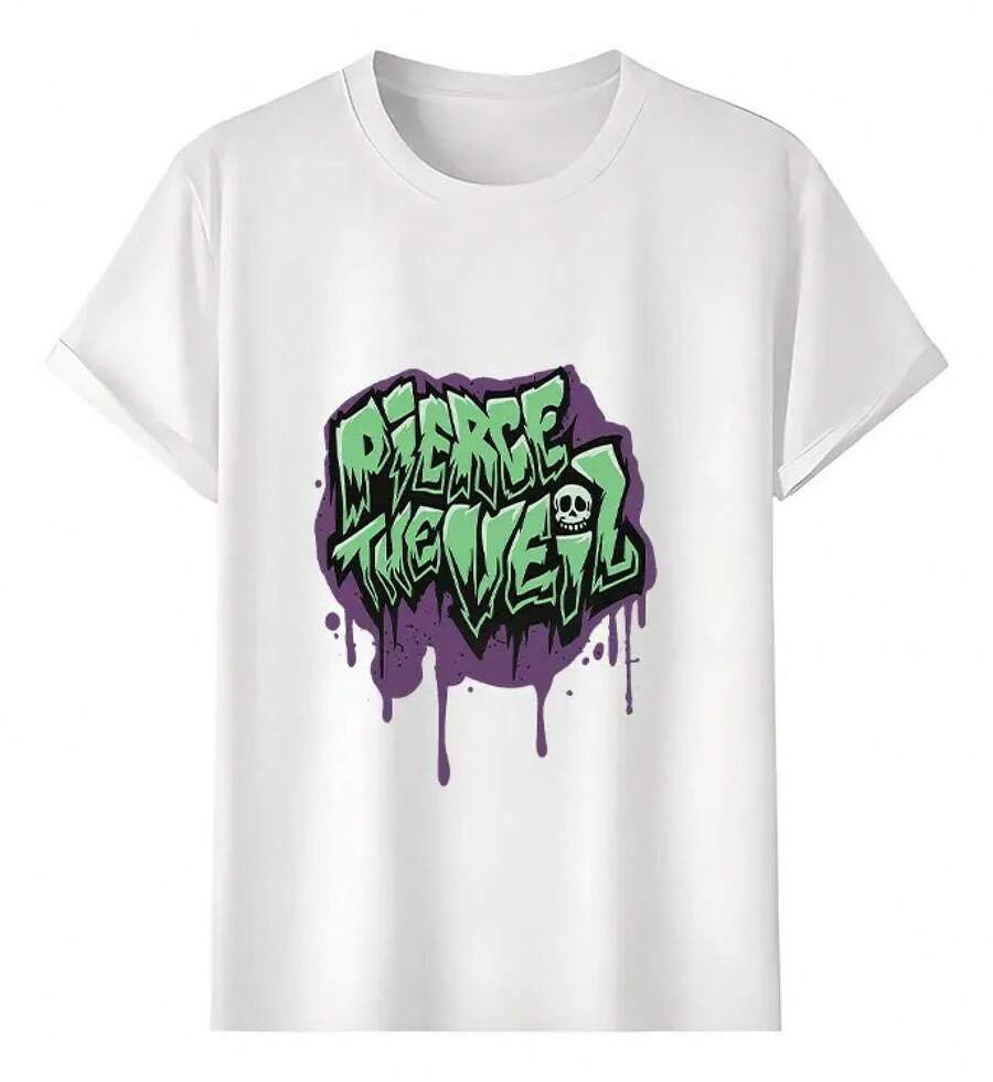 Tshirt Muscle Freaks Gothic Style T-Shirt - White - View 1