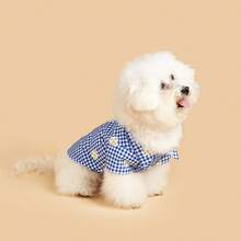 1pc Striped Plaid Print Pet Shirt Suit, Suitable For Cats And Dogs Indoor And Outdoor, Pet Spring/Summer Shirt T-Shirt, Cartoon Minimalist Casual Outfit, Lightweight Breathable All Season Fashion Elegant Cute Comfortable Dog Cat Apparel - Multicolor - View 6
