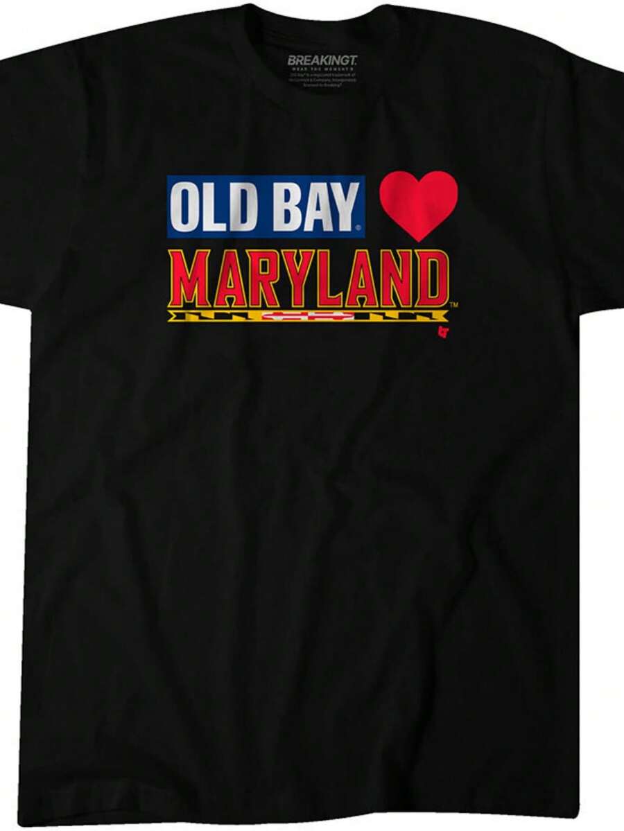 Maryland Terrapins Old Bay Loves Maryland (2) - Black - View 1