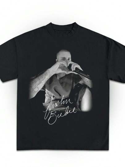 Bieberchella  T-Shirt Album Launch Exclusive,  Fan Tee  Shirt  Tour Tee 100% Cotton Black T Shirt Unisex Graphic T Shirt