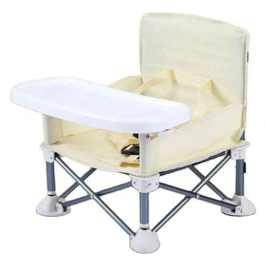 Portable Folding Multipurpose High Chair For Baby - Beige - View 1