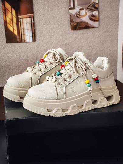 Men's Breathable Hollow Sole Outdoor Low-Top Air Cushion Shock-Absorbing Comfortable Soft Bottom Casual Shoes, Brand Design Original Niche Sneakers, Fashion Versatile Punk Style Thick-Sole Increased Height Sports Shoes, Leather Upper Waterproof, Luxury High-End Sporty Walkable Shoes, Popular Plus Size Brown Boots