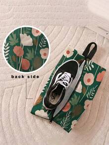 This Versatile Shoe And Bag Organizer-Featuring A Distinctive Flowers Print Design-Is The Perfect Solution For Storage And Organization. Constructed From Sturdy, It Features A Zippered Closure And A Convenient Carrying Handle. Designed To Fit Neatly Inside A Suitcase - Multicolor - View 10