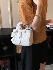 1 pieza Nuevo bolso de mujer, adecuado para el uso diario, viajes, compras y paseos - Blanco - Ver 5