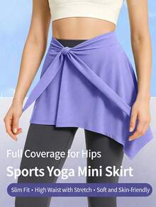 1 chiếc váy yoga bằng lụa, thiết kế chống hở hang, dây đeo vai có thể điều chỉnh, rèm che phía sau kín đáo, che phủ hông. Có nhiều màu sắc để lựa chọn. Thời trang và đa năng, phù hợp cho nhiều hoạt động thể dục và yoga. - Nhiều màu - Xem 2