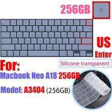 SDYIGOE Cubierta protectora de silicona para teclado compatible con todos los modelos Air/Pro (13/14/15/16 pulgadas), compatible con modelos con chip M1, M2, M3, M4 A2918, A2991, A2338, A2337, A2681, A3113, A3240, se ajusta a diseños de teclado de EE. UU. y UE - silicona transparente - Ver 26