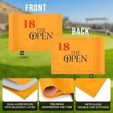 Themed Golf Flag Mini, 8x6 Inch, Double-Sided Silk-Screened, Fade-Resistant 420D Nylon, Ideal For Backyard Practice Putting Green - Blue - View 4