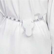 Automatic Retractable Portable Self-Measuring Tape, Professional Expandable Waist Measurement Tape, Soft Leather Fitness Home Measuring Tape, Double-Sided Inch & Metric Three-Dimensional Auto Lock Measuring Tape, One-Button Precise Measurement Tool - White - View 8