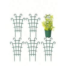5/3/1 Piezas Enrejado de celosía apilable, herramienta de jardinería multifuncional para plantas trepadoras de balcón como hiedra y jazmín, rejilla de soporte para plantas, material de plástico | Apilable, trepador | Plantas en maceta | Pequeño | Fácil de usar - Multicolor - Ver 9