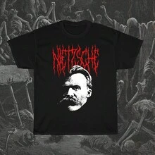 Camiseta de Filosofía de Friedrich Nietzsche Philosopher.jp - Negro - Ver 1