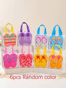 4/6/30pcs Beach Elements Non-Woven Fabric Gift Bags, Summer Holiday Style Tote Bags, Beach Party Storage Bags, Beach Travel Souvenir Bags, Outdoor Picnic Gift Packaging Bags, Beach Theme Party Favor Bags, Casual Holiday Portable Shopping Bags, Beach Style Decor Gift Bags, Holiday Party Giveaway Storage Bags, Durable Breathable Non-Woven Tote Bags With Beach Season Elements Printing - J-Multicolor - View 12