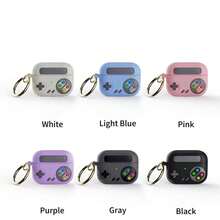 Ốp bảo vệ bằng silicon với thiết kế tay cầm chơi game dành cho AirPods 1/2 - Xám - Xem 4