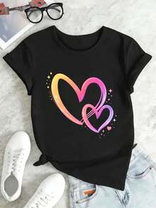 Women T-Shirts - Black - View 2